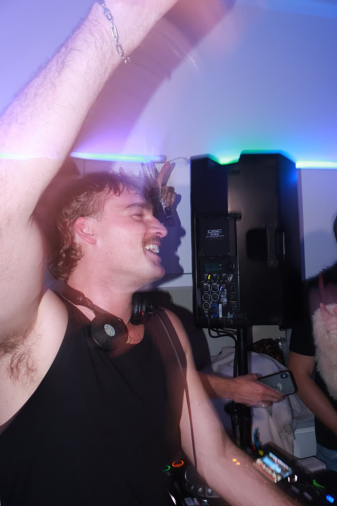 Arms in the air