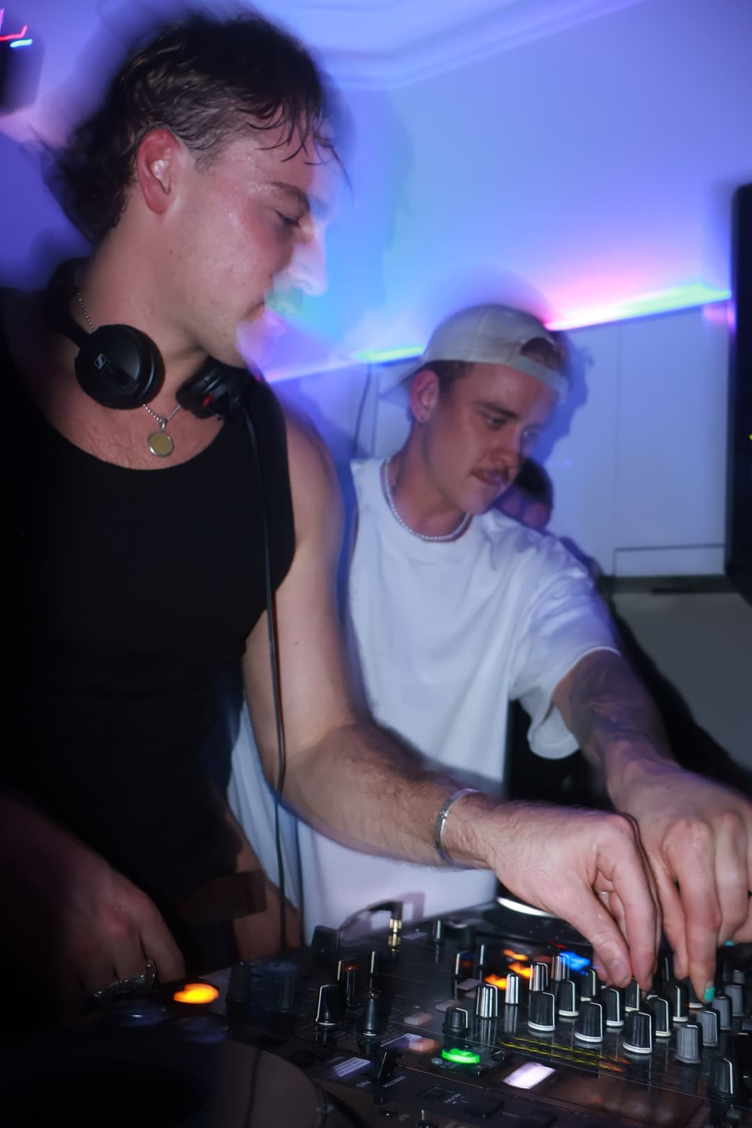 Two DJs back to back