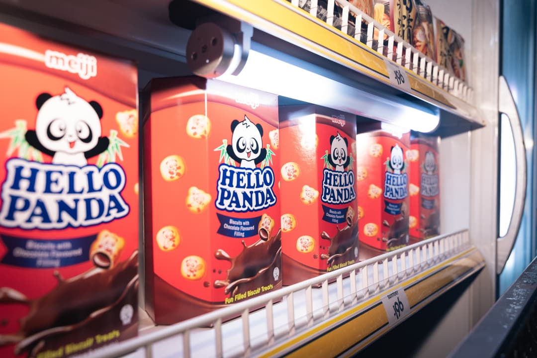 Hello Panda on the konbini shelves