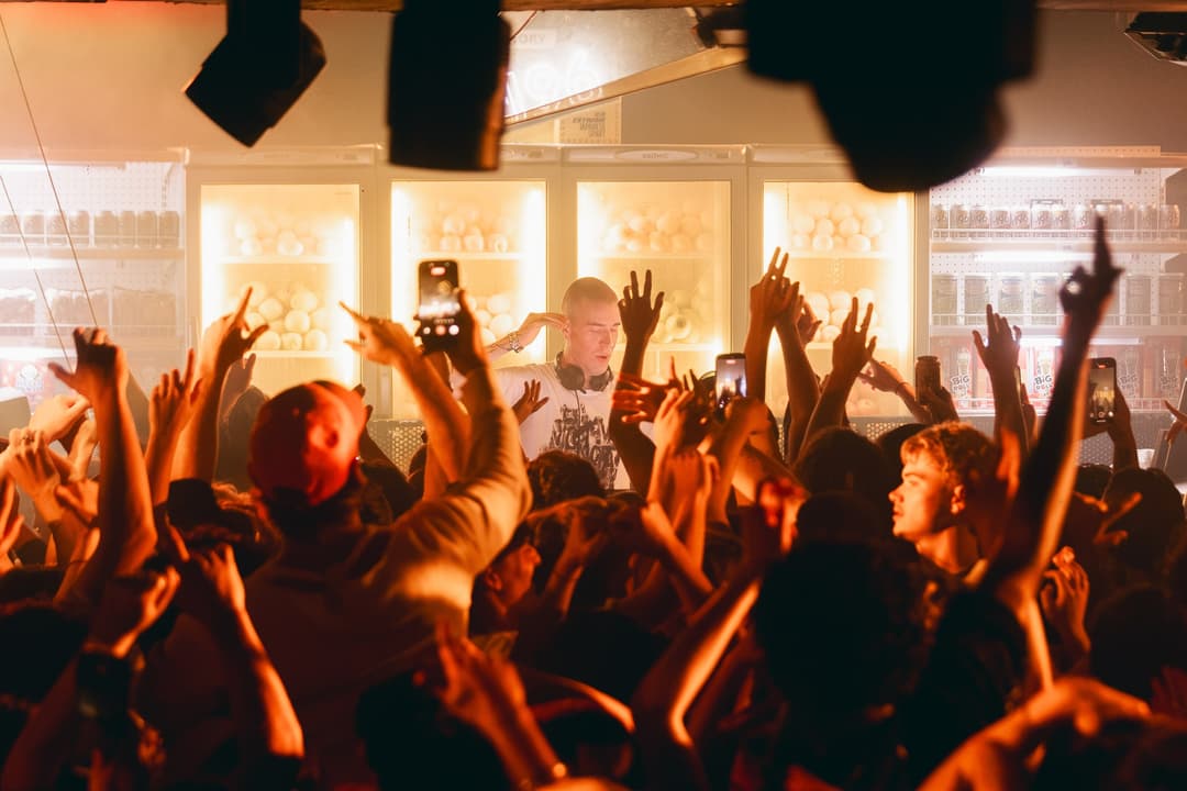 Hands up across the dance floor